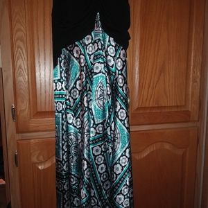 Dress Barn Halter top sexy silk dress